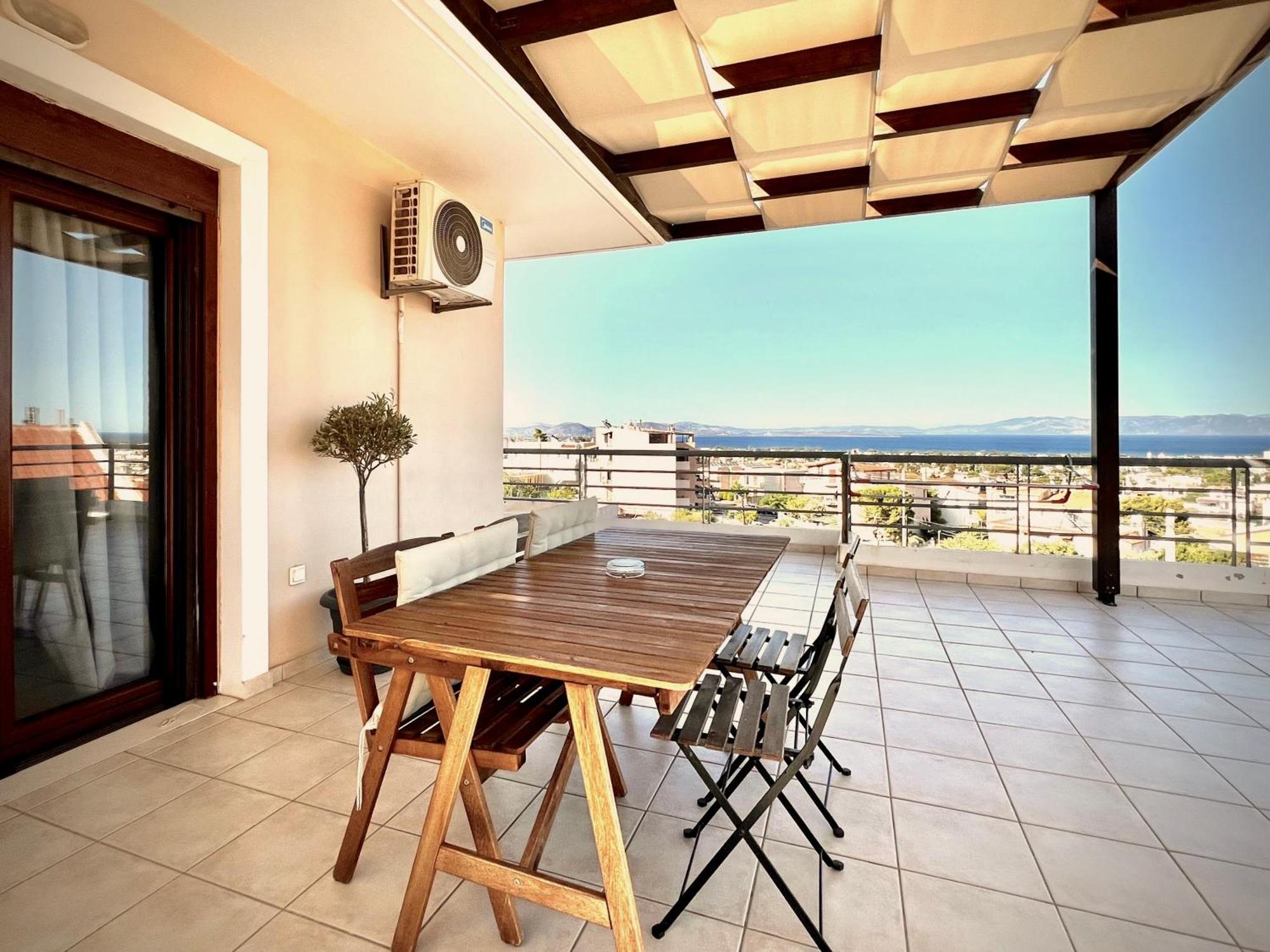 Sunrise Studio With Unhindered View To The Sea. Néa Mákri エクステリア 写真